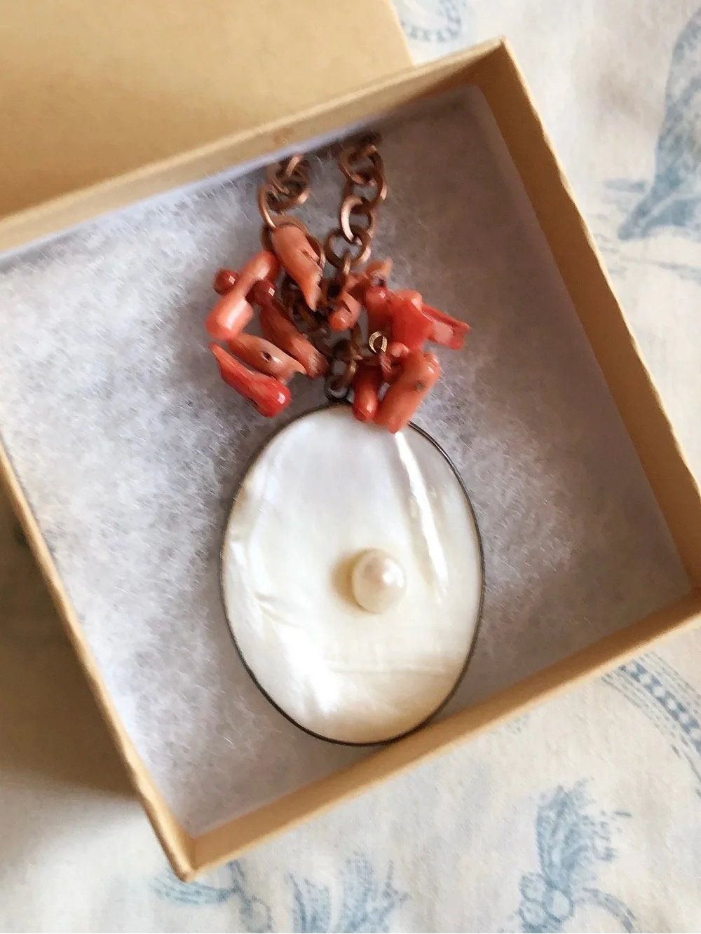NWOT Handmade 2010's Seashell Necklace Boho Style Summer Beach Vibes Natural Kei